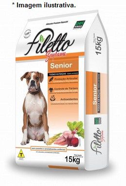 Ração Filetto Supreme Cães Filhotes Raças Médias e Grandes 15kg