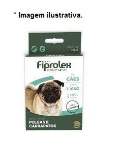 Antipulgas e Carrapatos Fiprolex Cães até 10 Kg