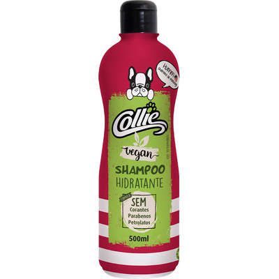 Shampoo Hidratante Para Cães e Gatos Collie Vegan Cheirinho de Morango 500 ml