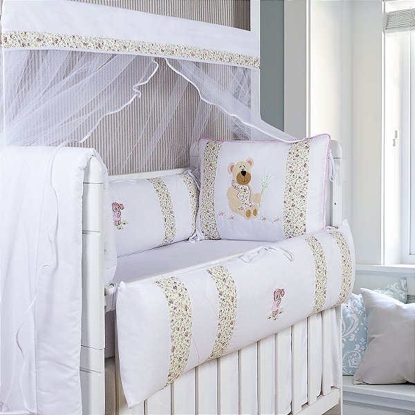 Kit Berço Laura 18 Peças | Mega Loja do Bebê - Mega Loja do Bebê: enxoval  para bebê, kit berço, kit cama babá, cortina e roupinhas
