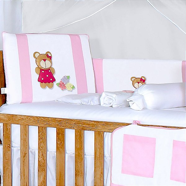 Kit Berço Ursa do Campo 10 Peças | Mega Loja do Bebê - Mega Loja do Bebê:  enxoval para bebê, kit berço, kit cama babá, cortina e roupinhas