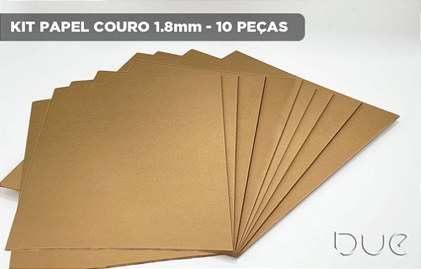 Kit 10 Unidades de Papel Couro - 400x300x1.8mm