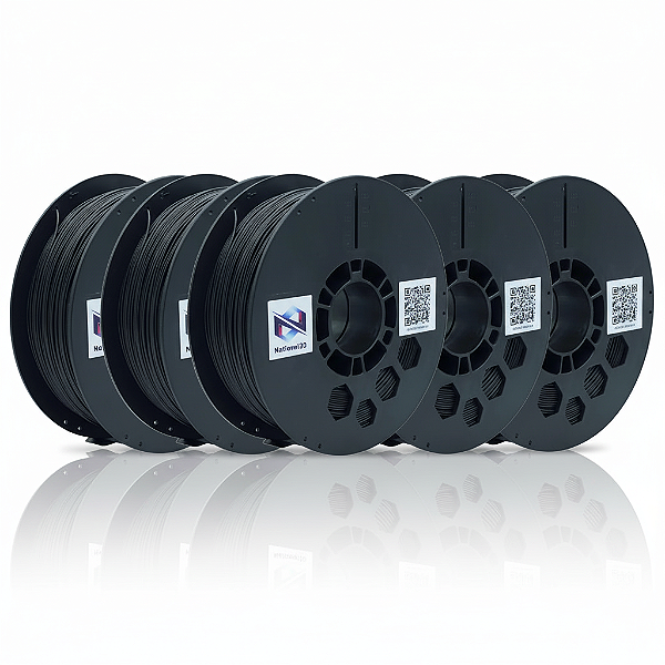 KIT 5 filamentos para Impressão 3D - KIT 5 PRETOS