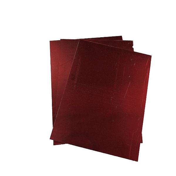 Acrílico Espelhado Vermelho - 400x300x2mm