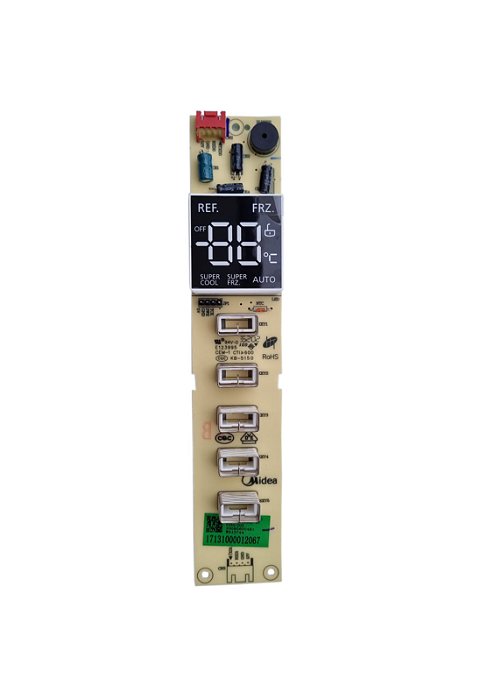 Placa Display Refrigerador Midea French Door Inverter Quadriplex 482 Litros MD-RF556FGA042