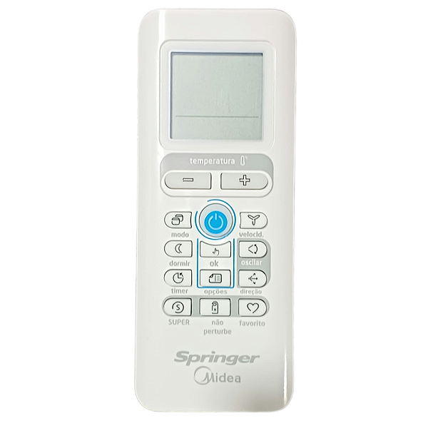 Controle Remoto Springer Midea Slipt Hi Wall 18.000Btu/h 42TFCA18S5