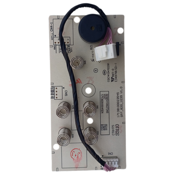 Placa Display Secadora de Roupas Midea HealthGuard Branca 11,2Kg MD100A112/WW-02