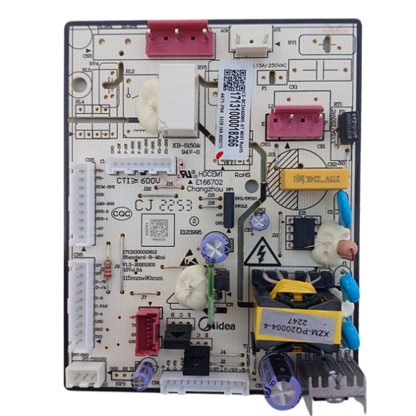 Placa Eletrônica Geladeira Midea Inverter Side by Side inox 442L MDRS598FGA042