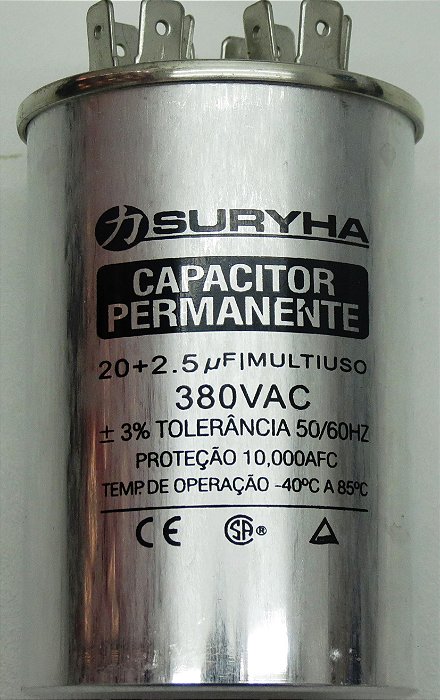CAPACITOR PERMANENTE 20+2.5uf-380V