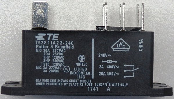 Rele Condensadora 220VAC 30A Ar Condicionado Springer 18.000Btus 38XQA018515MS