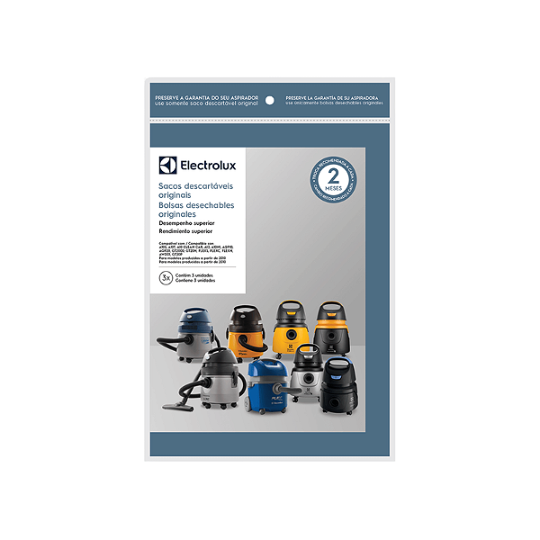Sacos Descartáveis Originais Aspirador Electrolux A10T