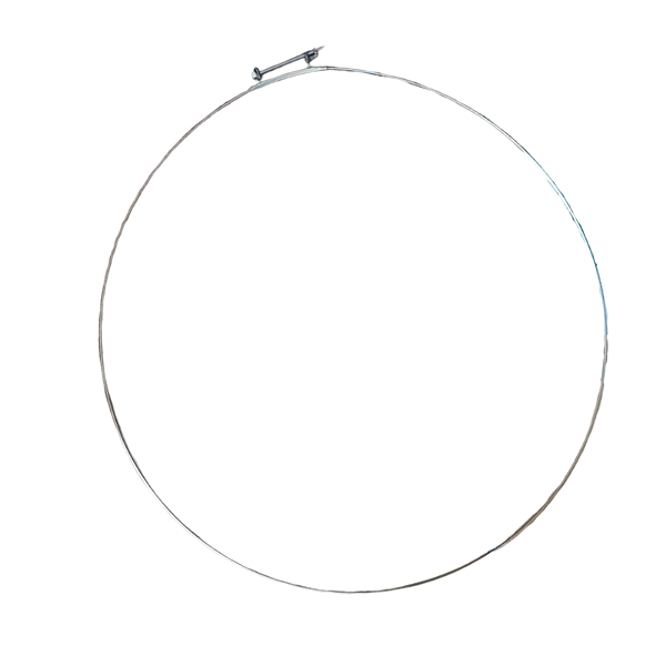 Abraçadeira Selagem da Lava e Seca Midea Acqua 8Kg Branca com Porta Cromada LSC082