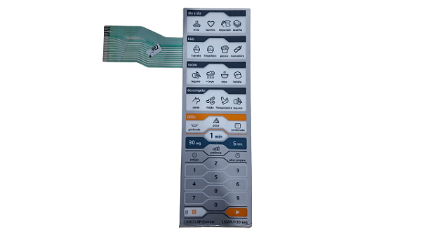 Membrana Painel De Comando Micro-Ondas Midea Liva 30L MTAGE42
