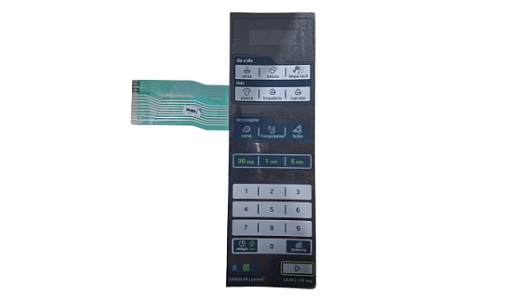 Membrana Painel Comando Micro-Ondas Midea 20L MTFS22
