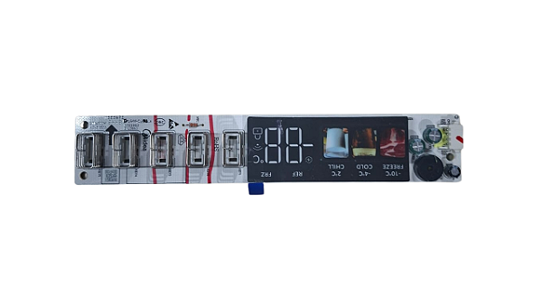 Placa Display Geladeira Midea Frost Free Duplex 491L Branca MDRT650EVK013