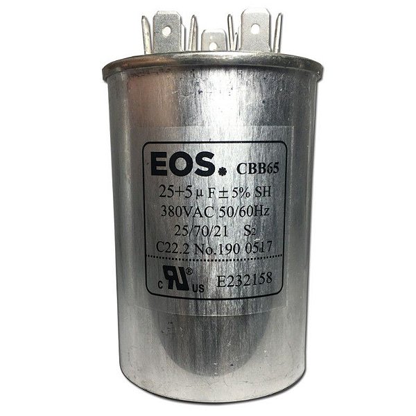 Capacitor  EOS Duplo 25+5  UF 440VAC