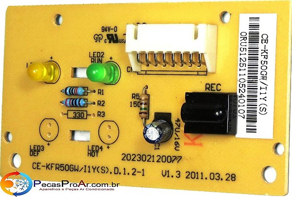 Placa Display Springer Maxiflex Split Hi-Wall 18.000Btu/h 42MCB018515LS