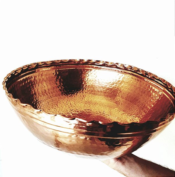 Bowl de Cobre 1 Lt - Abaulado e Ondulado