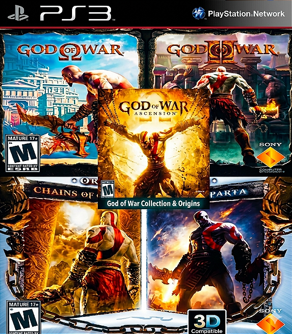 God of war Coleção 5 em 1 Ps3 Psn Mídia Digital