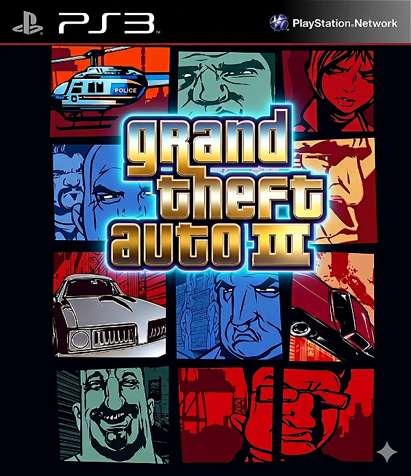 GTA 3 Clássico Ps2) Ps3 Psn Mídia Digial