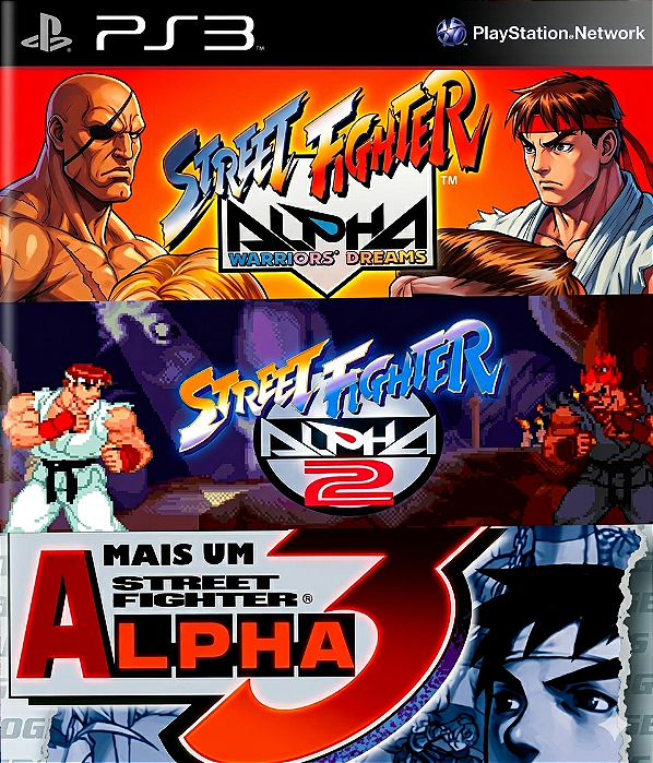 Street FIghter Alpha 1 2 3 Coleção (Clássico Ps1) Ps3 Psn Mídia Digial
