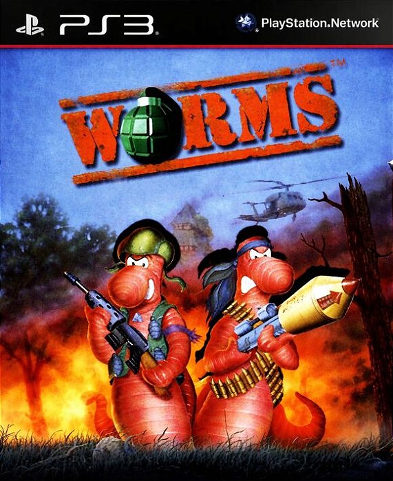 Worms 1 Ps3 (Clássico Ps1) Psn Midia Digital