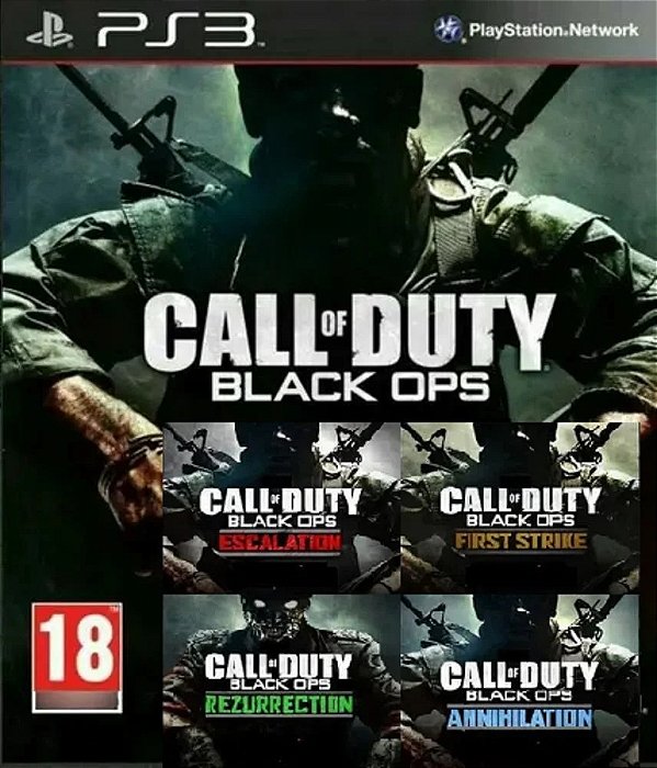 Call of Duty Black Ops 1 + Season Pass (todas as dlcs) Ps3 Psn Midia Digital