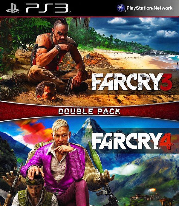 Far Cry 3 e Far Cry 4 Dual pack Ps3 Psn Midia Digital