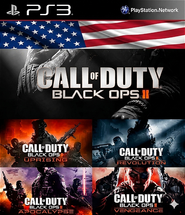 Call of Duty Black Ops 2 + Season Pass (todas as dlcs) Inglês Ps3 Psn Midia Digital
