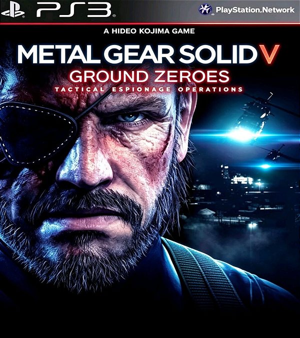 Metal Gear Solid Ground Zeroes PS3 PSN mídia digital