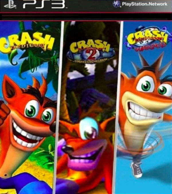 Crash Bandicoot Trilogia (Classic Psone) Ps3 Psn Mídia Digital