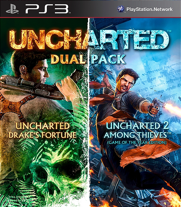 UNCHARTED 1 e 2™ Dual Pack Ps3 Psn Mídia Digital
