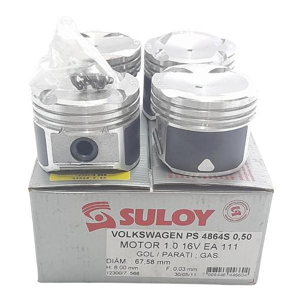 Jogo De Pistão 050 Gol Parati 1.0 Mi 16v Gas Ps4864s Suloy