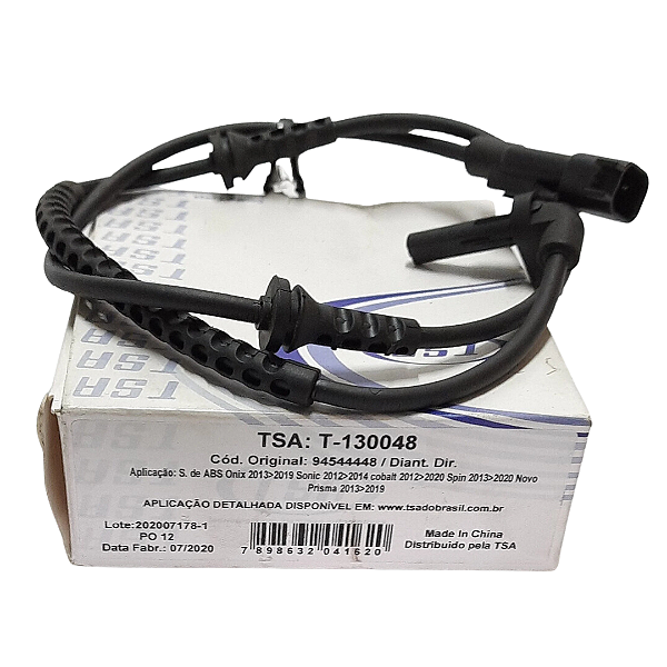 Sensor Abs Dianteiro L/d Tsa T-130048 Onix Spin Cobalt