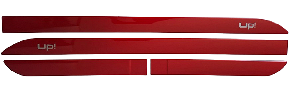 Jogo Friso Lateral Porta Vw Up 4p Vermelho Flash Sv00a109 VW