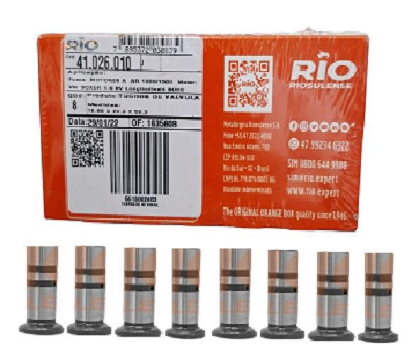 JOGO TUCHO DE VALVULAS STD FUSCA KOMBI 41026010 RIOSULENSE