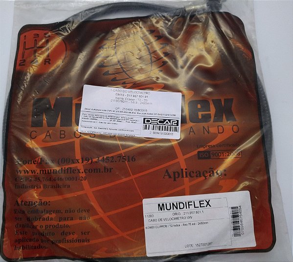CABO DE VELOCIMETRO KOMBI /2006 61102 2119578011 MUNDIFLEX
