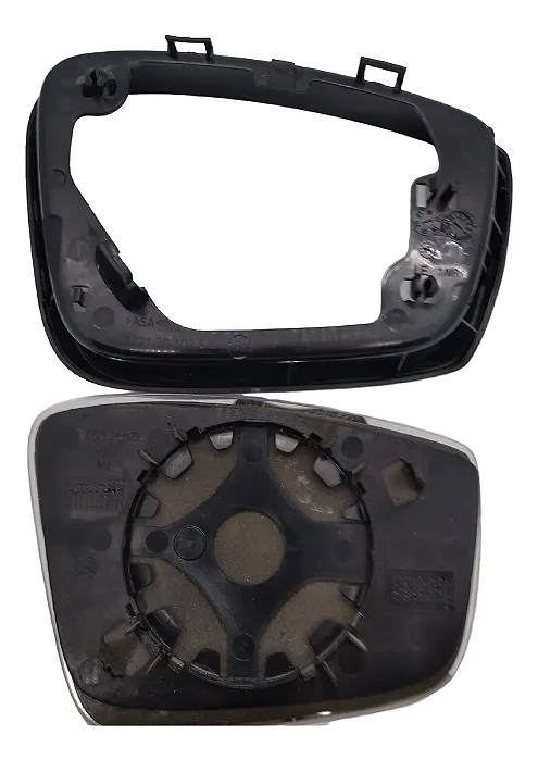 Lente E Moldura Retrovisor L/e Orig Gol Voyage 272134029