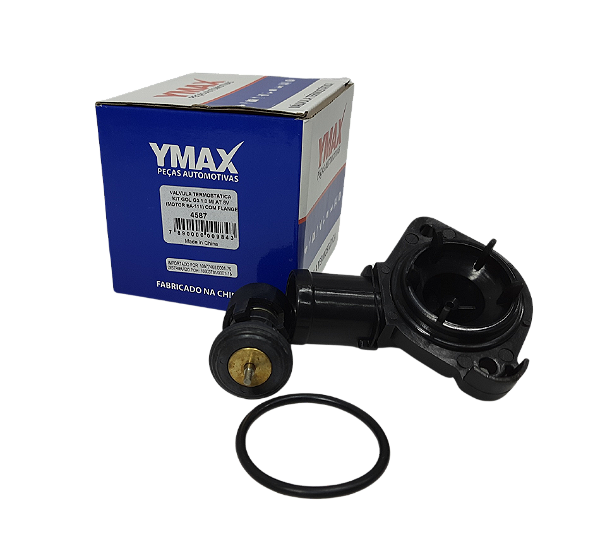 VALVULA TERMOSTATICA COM  FLANGE FOX GOL KOMBI 444587 032121110C YMAX