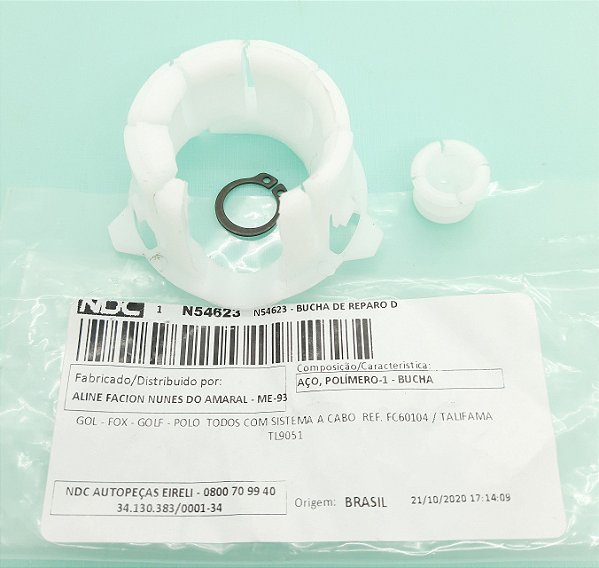 BUCHA DE REPARO ALAVANCA DE CÂMBIO GOL FOX GOLF POLO N54623 NDC