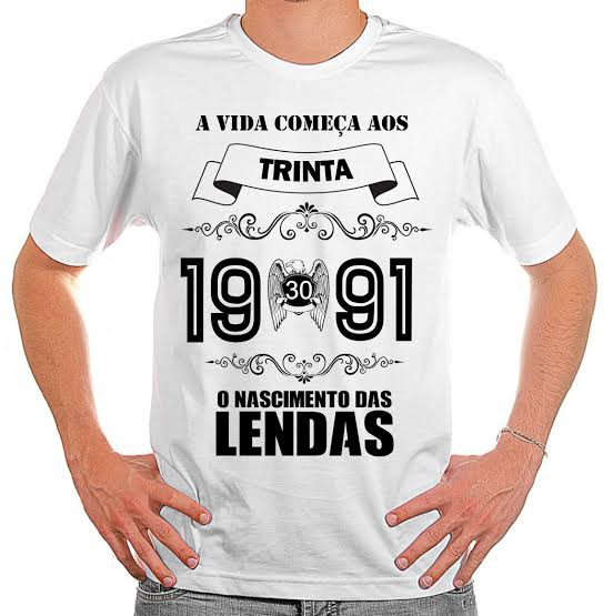 Camiseta Branca Adulto PERSONALIZADA