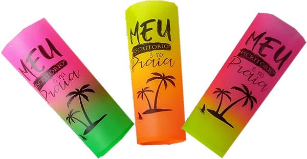 Copo Long drink 350ml degradê Summer Personalizado