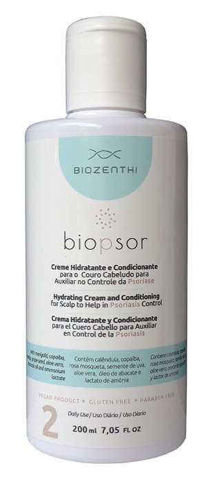 BIOZENTHI - Biopsor Tratamento da Psoríase Condicionador 200ml - Natural Vegano Sem Glúten
