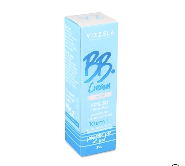 VIZZELA - BB Cream 10 em 1 - Cor 02 - Uva/uvb-fps30 - Vegano Sem Parabenos