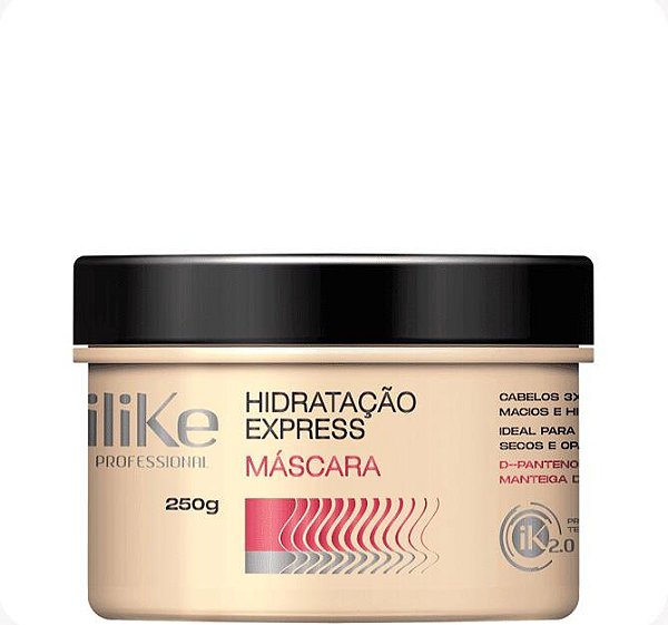 ILIKE PROFESSIONAL - HIDRATAÇÃO EXPRESS Máscara 250g - Vegana