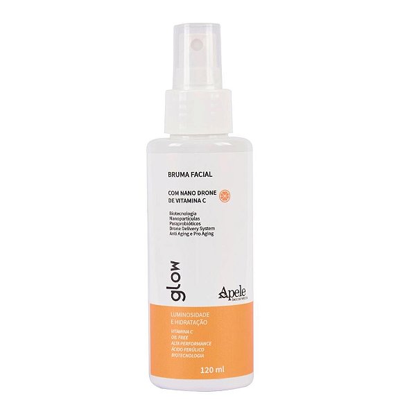 APELE - Glow Bruma Facial com Vitamina C 120ml - Natural Vegano Sem Glúten