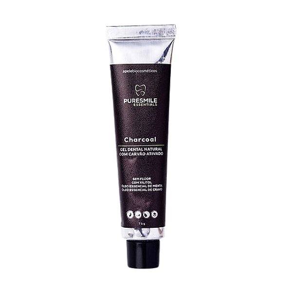 APELE - Gel Dental com Carvão Ativado 75ml - Natural Vegano Sem Glúten