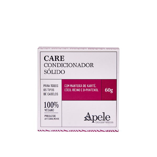 APELE - Care Condicionador Sólido 60g - Natural Vegano Sem Glúten