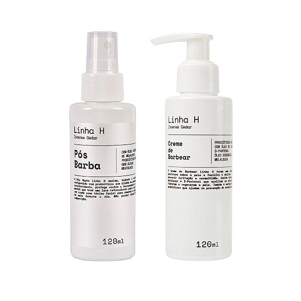 APELE - Linha H Kit Creme de Barbear e Pós Barba - Sem Álcool Natural Vegano Sem Glúten