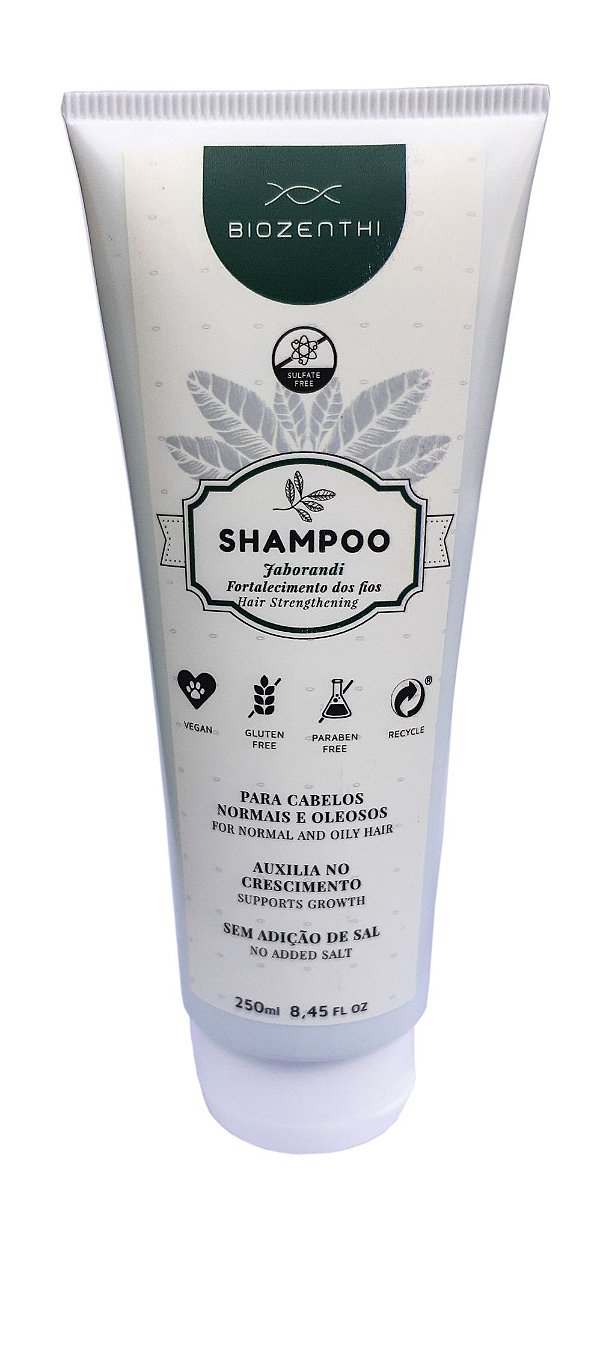BIOZENTHI - Jaborandi Shampoo 250ml - Natural Vegano Sem Glúten